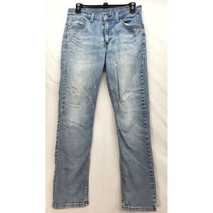 Vintage 511 Levis‎ Jeans Tag 31x30 Straight Leg Lt Wash Measures 30x28